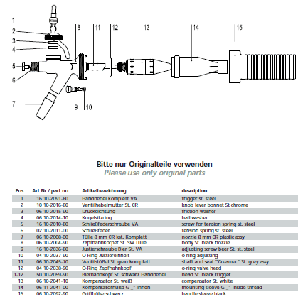 HOYER Brauereitechnik Shop - Bierpistole / mobiler Zapfhahn
