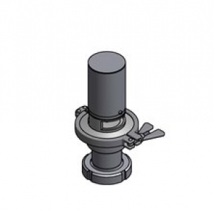 Vacuum valve vertically spring-loaded K